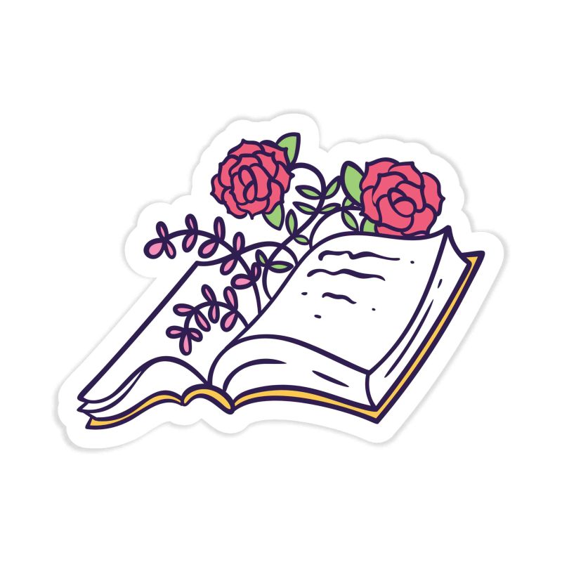 Book Full Color Vinyl Decal - Custom Size