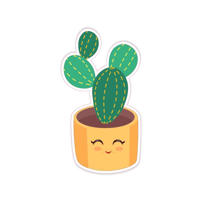 Cactus Full Color Vinyl Decal - Custom Size