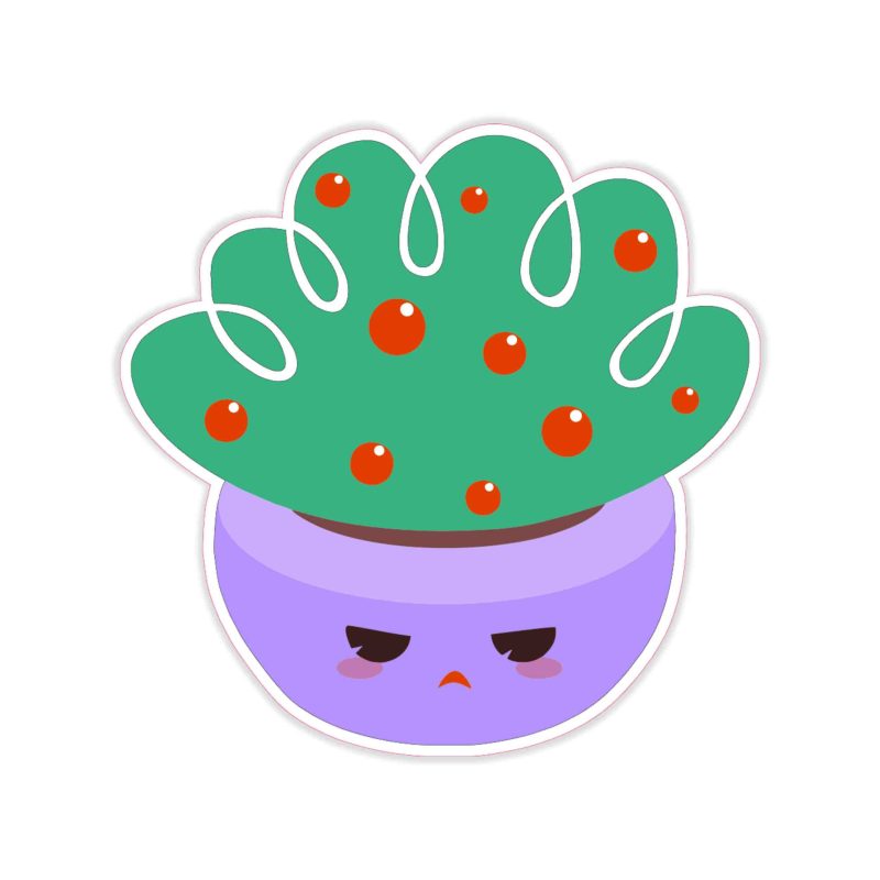 Cactus Full Color Vinyl Decal - Custom Size