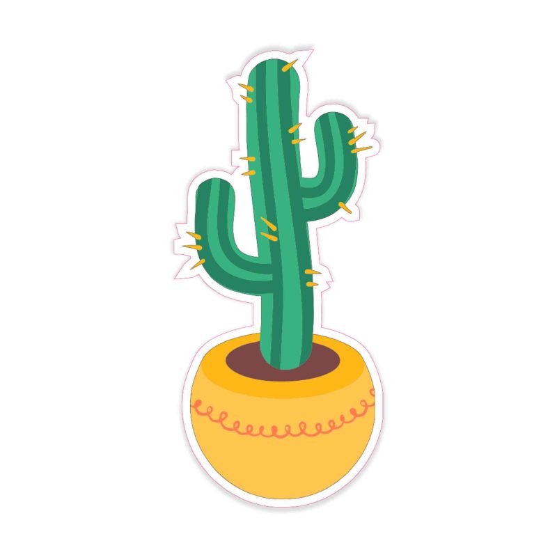 Cactus Full Color Vinyl Decal - Custom Size