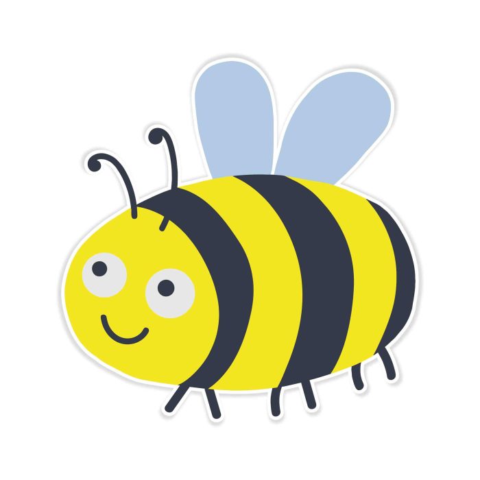 Bumble Bee Full Color Vinyl Decal - Custom Size