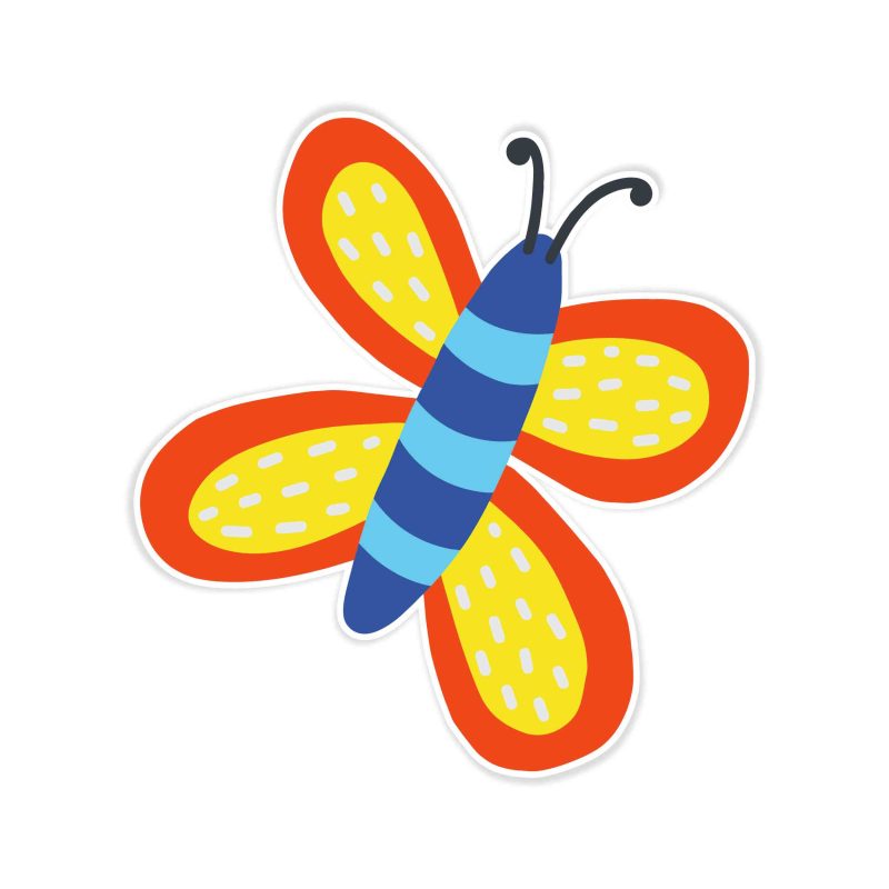 Butterfly Full Color Vinyl Decal - Custom Size