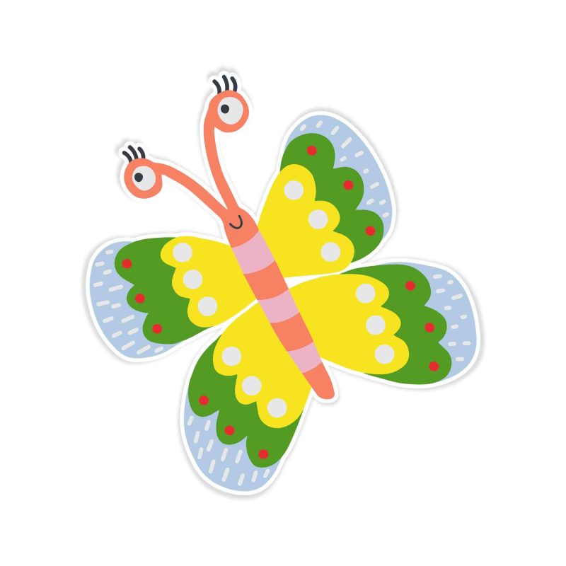 Butterfly Full Color Vinyl Decal - Custom Size