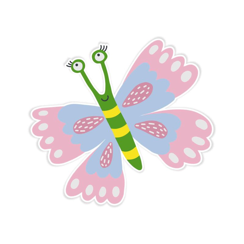 Butterfly Full Color Vinyl Decal - Custom Size