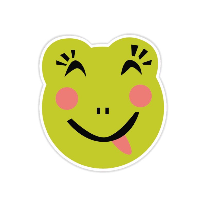 Frog Full Color Vinyl Decal - Custom Size