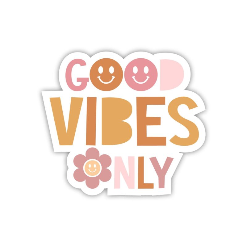 Good Vibes Only Full Color Vinyl Decal