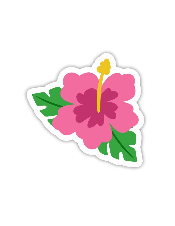 Flower Full Color Vinyl Decal - Custom Size