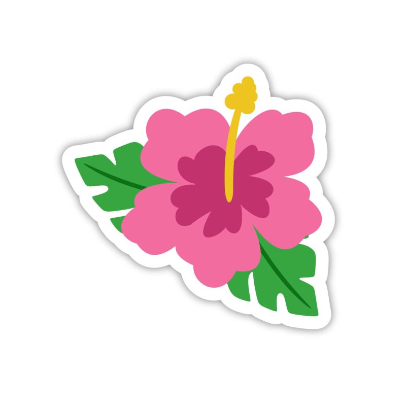 Flower Full Color Vinyl Decal - Custom Size