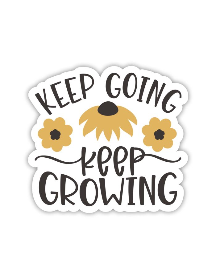 Keep Going Keep Growing Full Color Vinyl Decal
