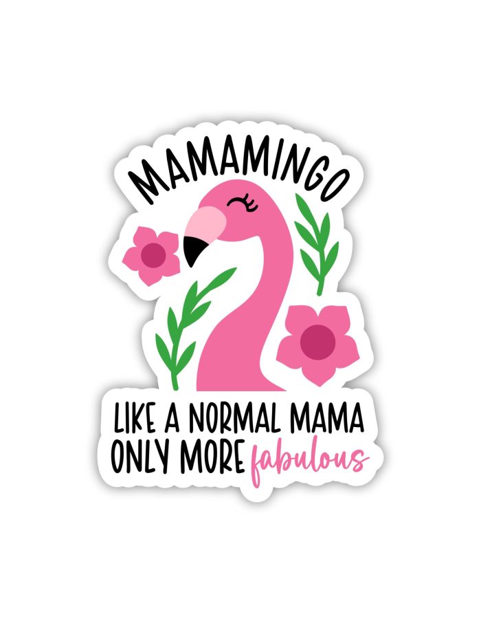 Flamingo Full Color Vinyl Decal - Custom Size