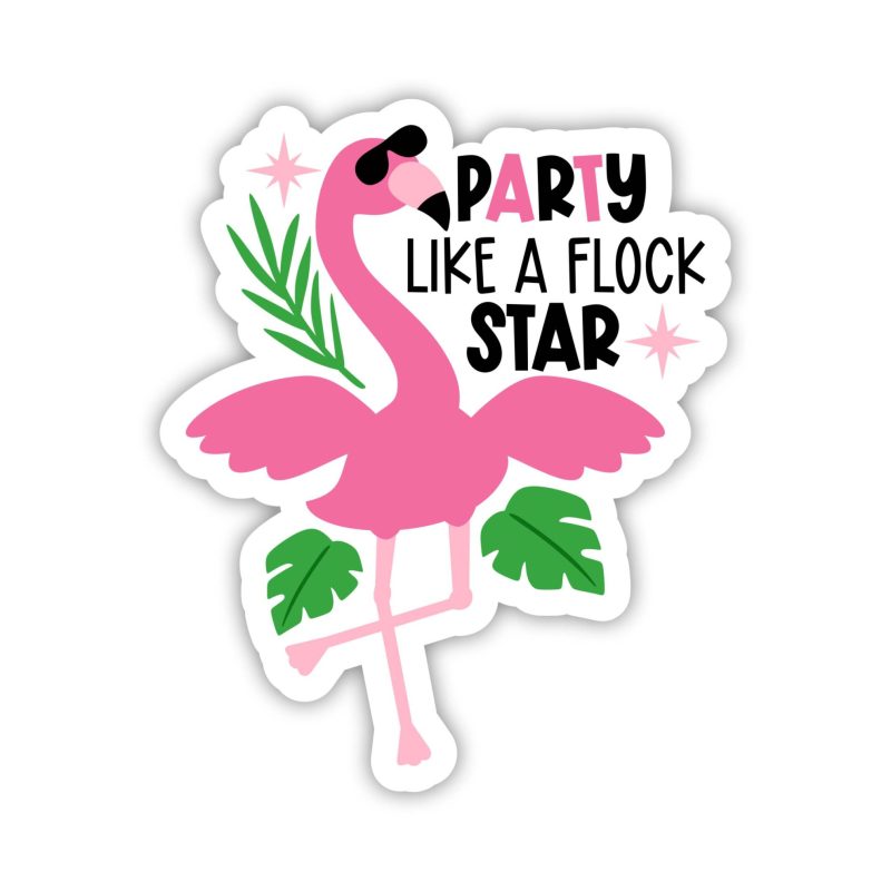 Flamingo Full Color Vinyl Decal - Custom Size