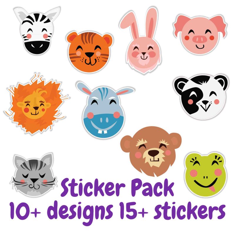 Animals Sticker Pack available- Custom Size