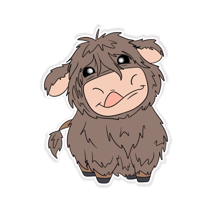Cow - Full Color Vinyl Decal