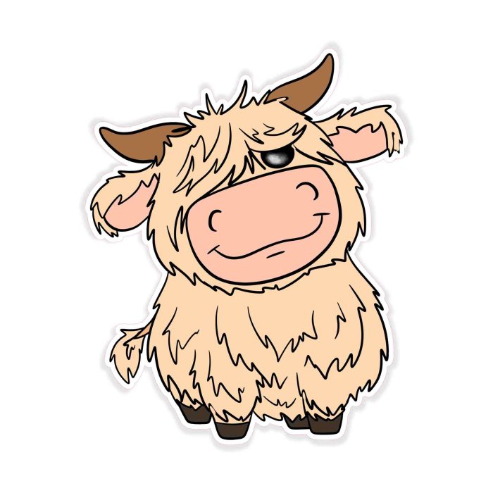 Cow - Full Color Vinyl Decal