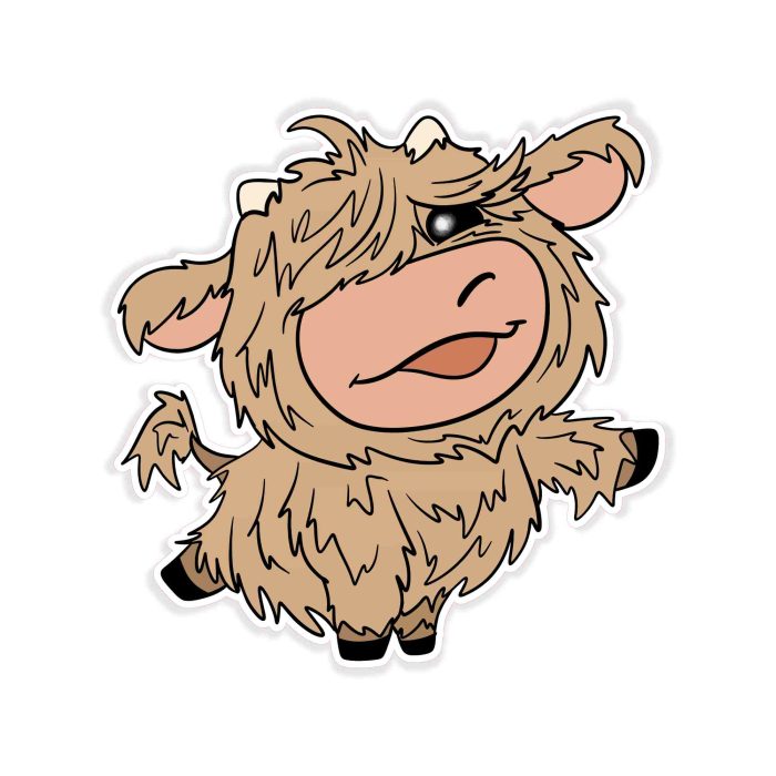 Cow - Full Color Vinyl Decal