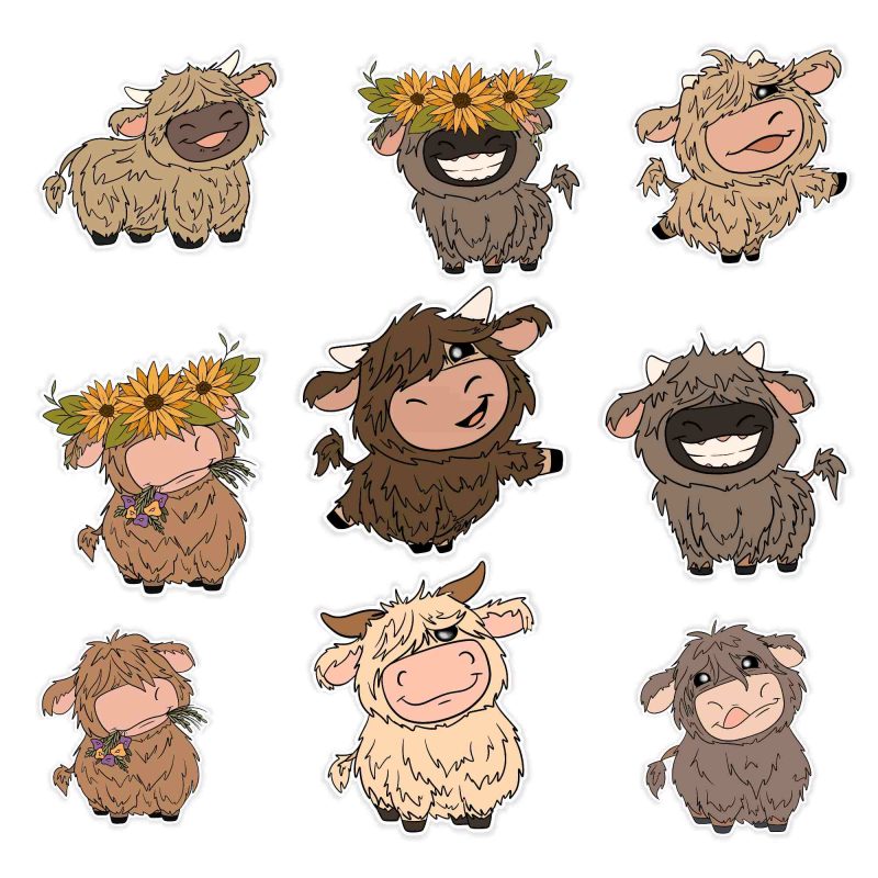 Cow Sticker Pack Available - Custom Size
