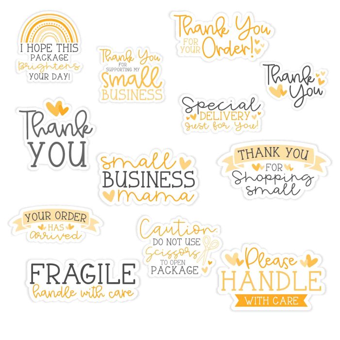 Small Business Sticker Pack Available - Custom Size