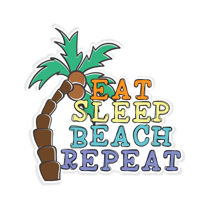 Beach - Full Color Vinyl Decal