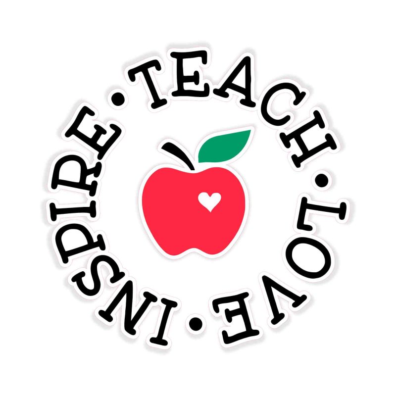 Teach Love Inspire - Full Color Vinyl Decal - Custom Size
