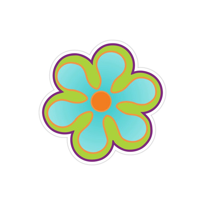 Flower Full Color Vinyl Decal - Custom Size