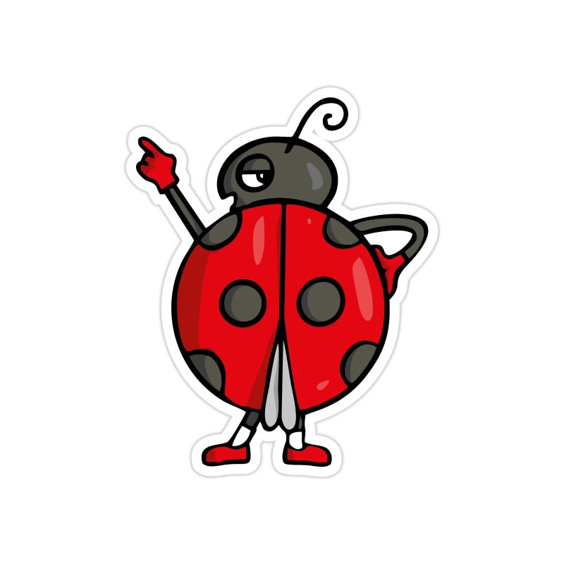 Ladybug Full Color Vinyl Decal - Custom Size