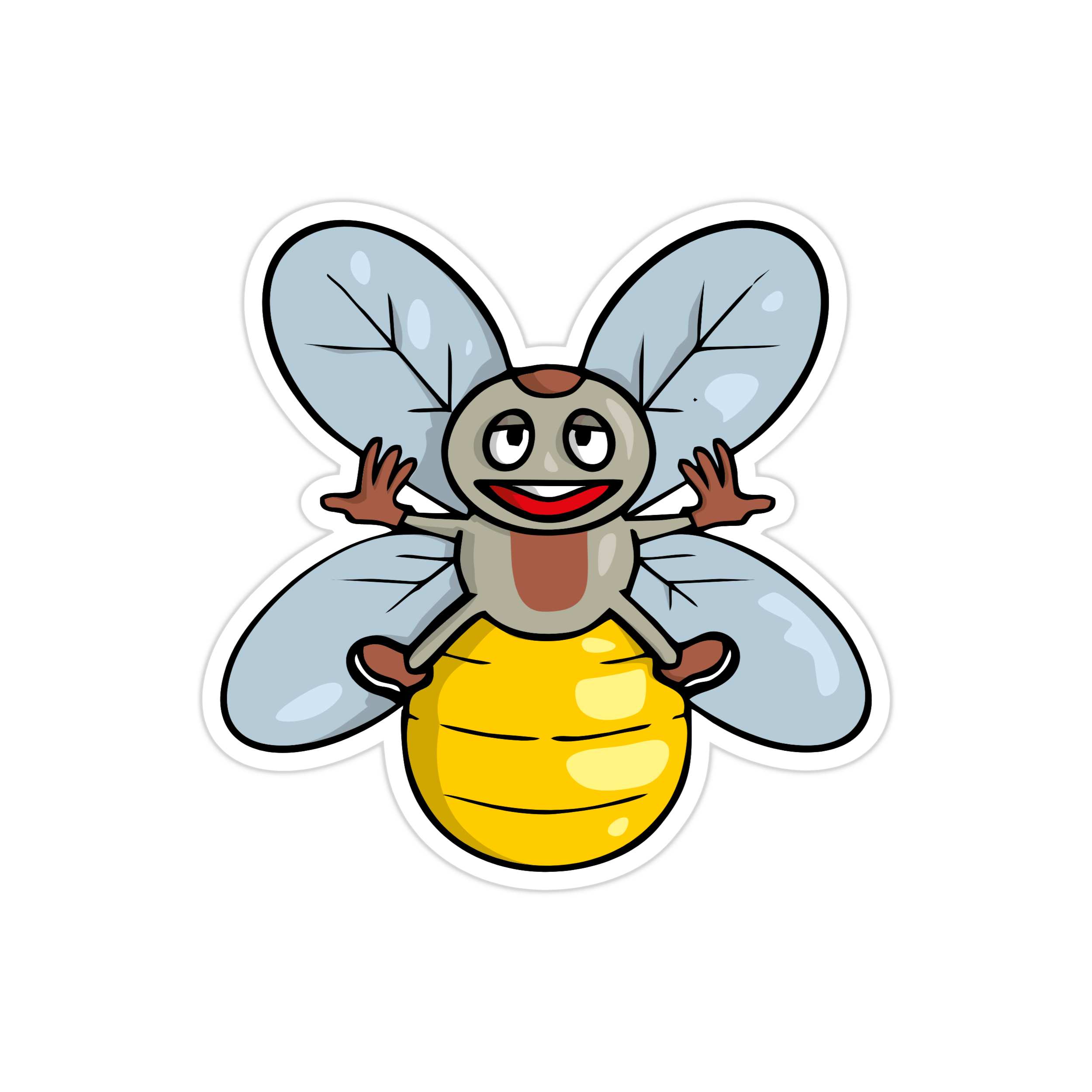 Bug Full Color Vinyl Decal - Custom Size