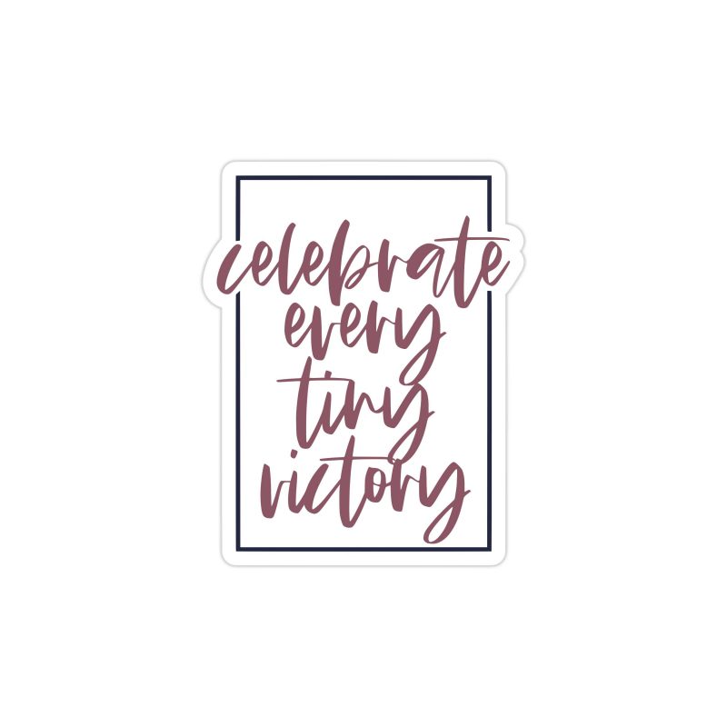 Celebrate Every Victory Full Color Vinyl Decal - Custom Size