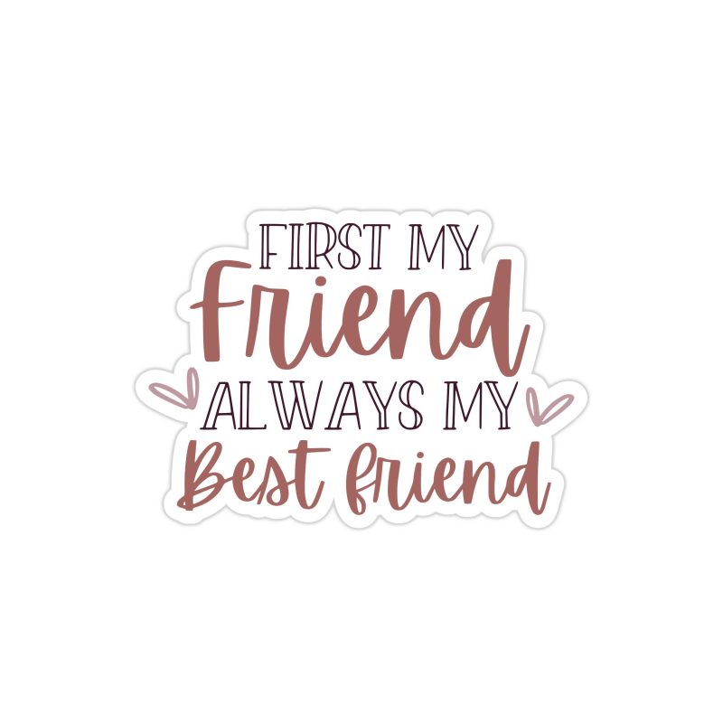 Bestfriend Full Color Vinyl Decal - Custom Size