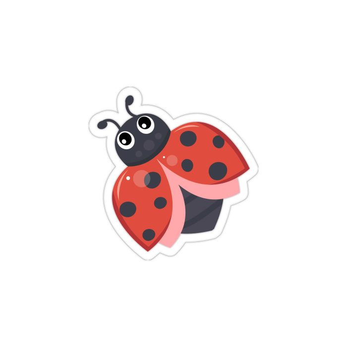 Ladybug Full Color Vinyl Decal - Custom Size