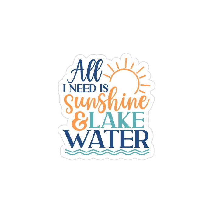 Lake Full Color Vinyl Decal - Custom Size