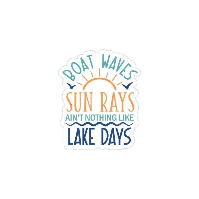 Lake Full Color Vinyl Decal - Custom Size
