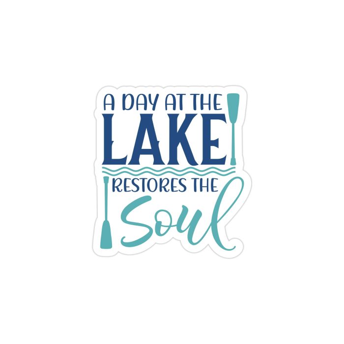 Lake Full Color Vinyl Decal - Custom Size