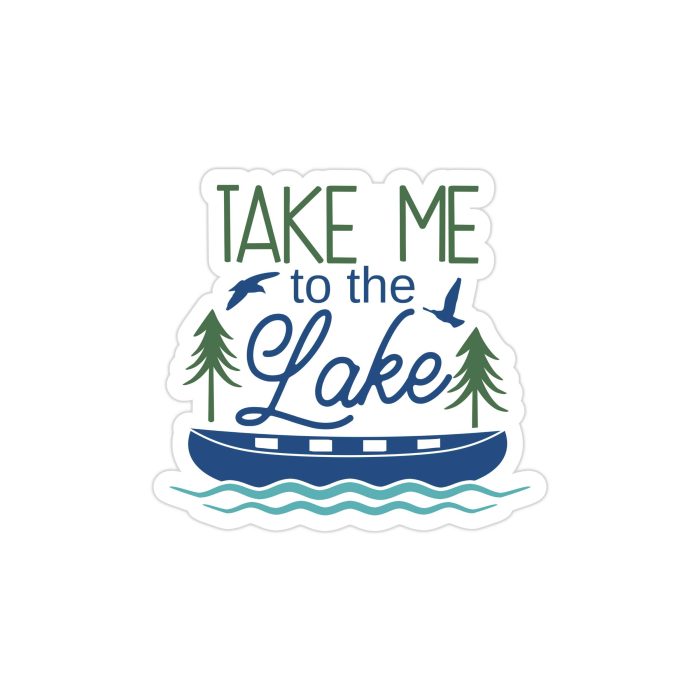 Lake Full Color Vinyl Decal - Custom Size