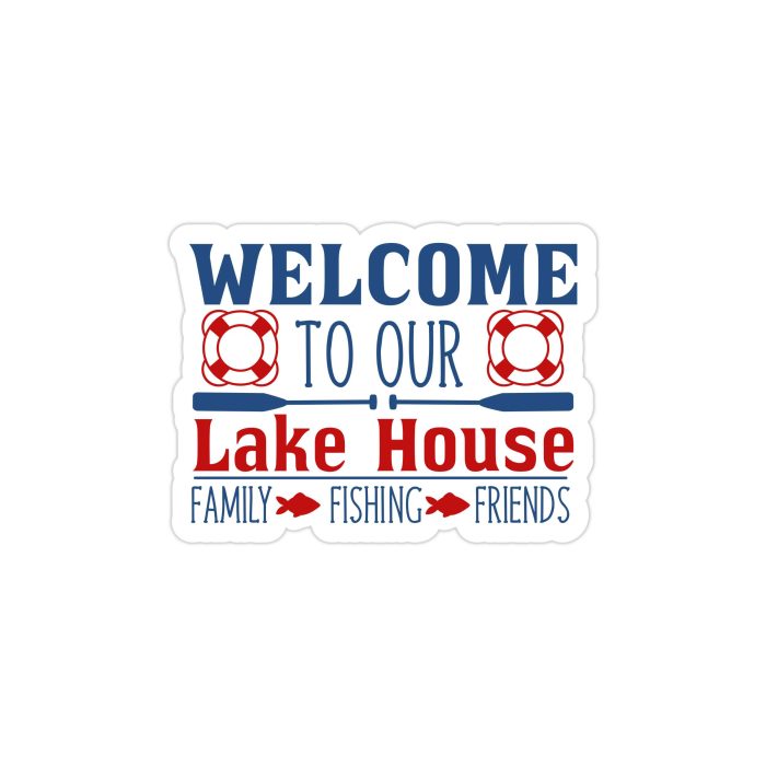 Lake Full Color Vinyl Decal - Custom Size
