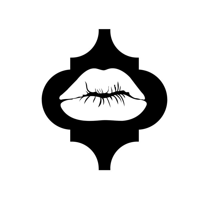 Lips - Vinyl Decal - Custom Size