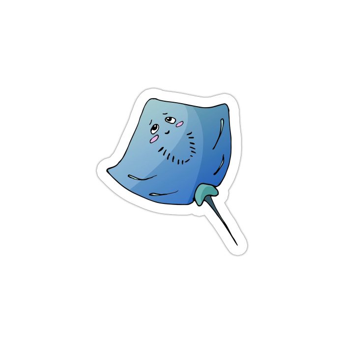 Stingray Full Color Vinyl Sticker - Custom Size