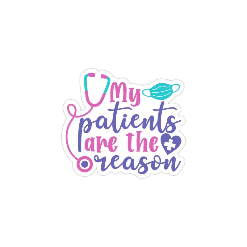 Healthcare Worker Love Full Color Vinyl Decal - Custom Size
