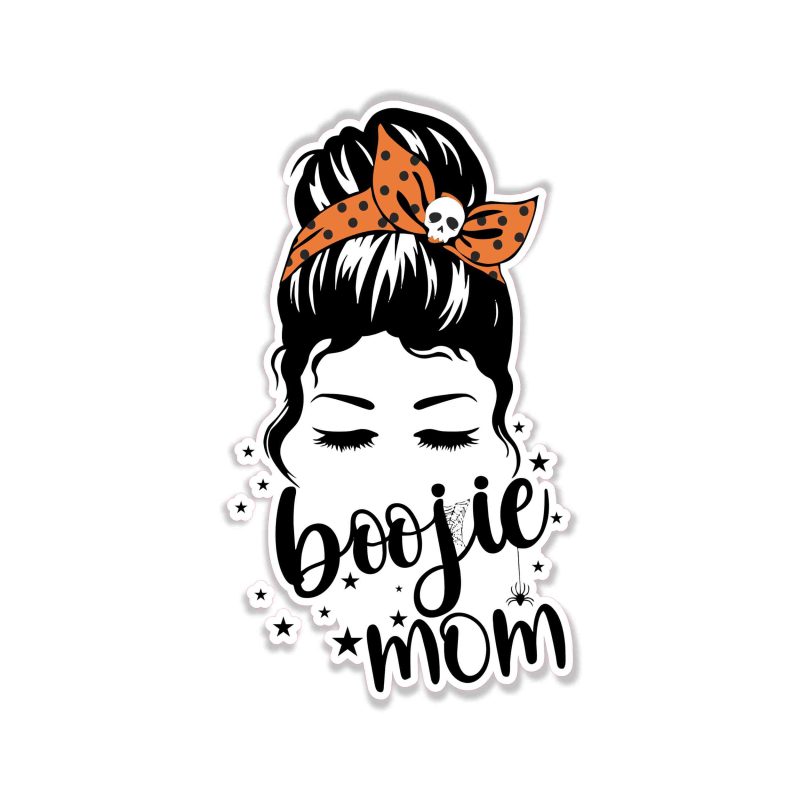Messy Bun - Full Color Vinyl Decal - Custom Size