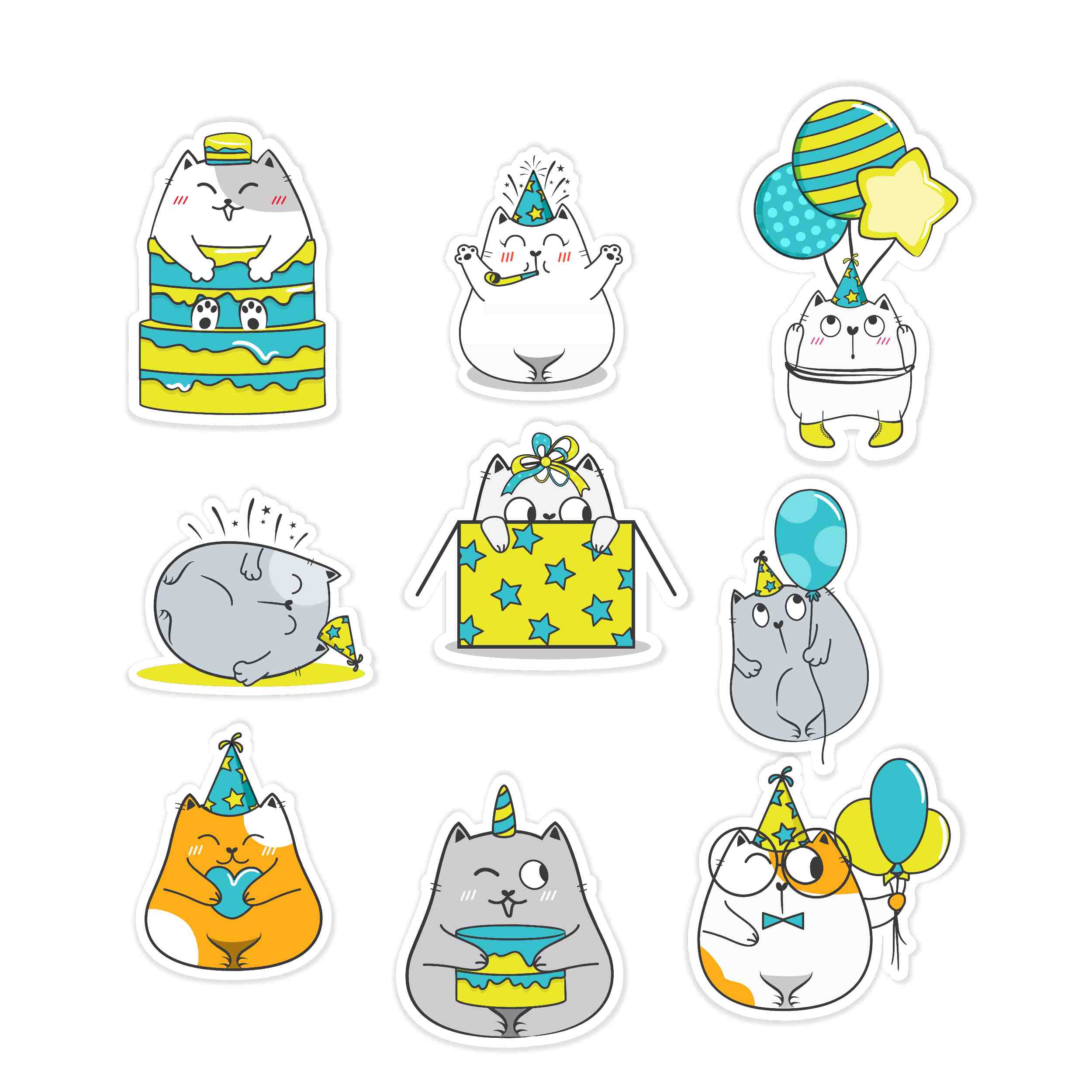 Birthday Sticker Pack available- Custom Size