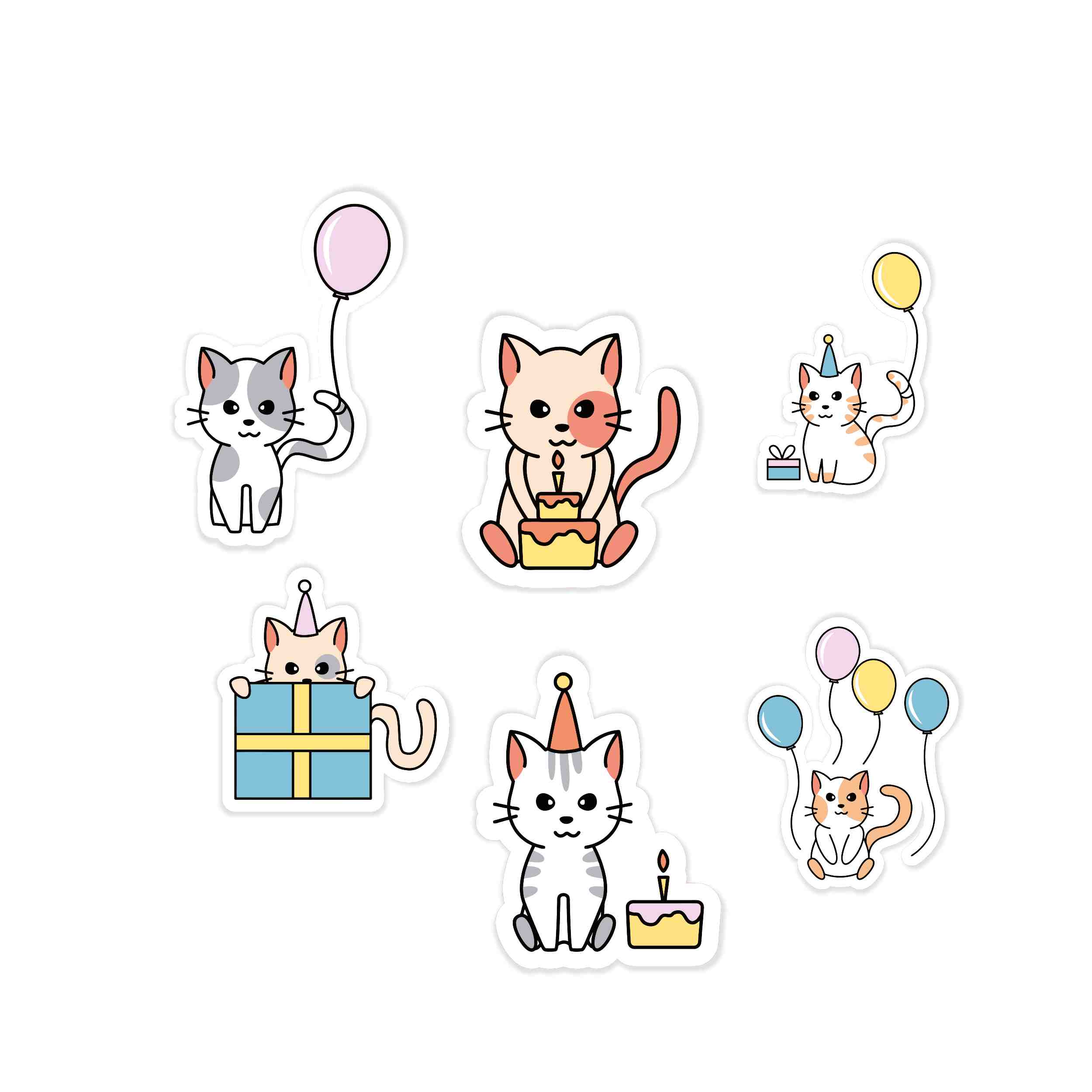 Birthday Sticker Pack available- Custom Size