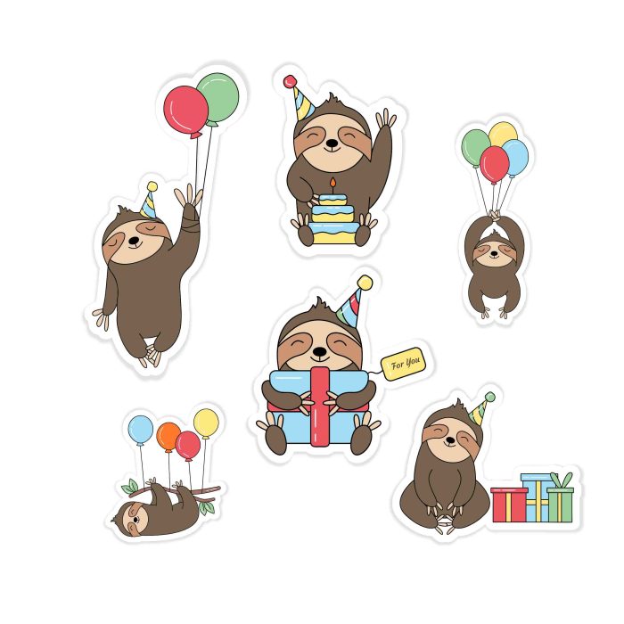 Birthday Sticker Pack available- Custom Size