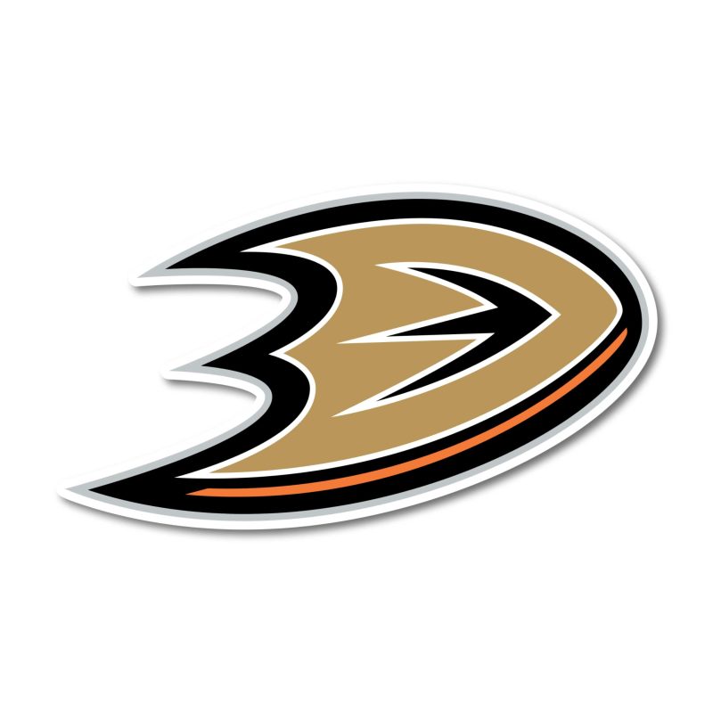 Anaheim Ducks - D - Full Color Vinyl Sticker - Custom Size