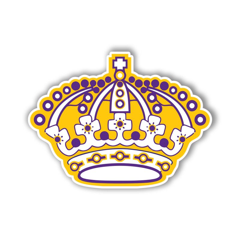 Los Angeles Kings - Crown - Full Color Vinyl Sticker - Custom Size
