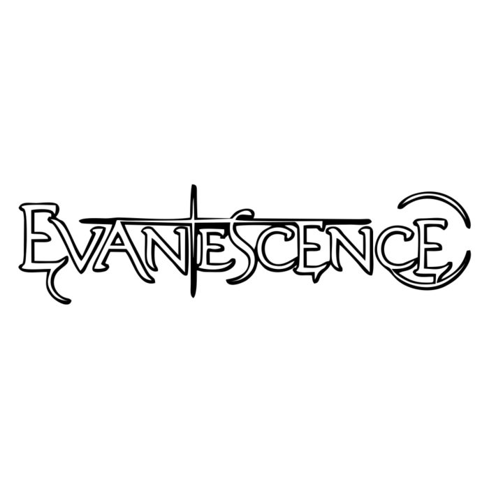 Evanescence - Name Outlined - Vinyl Decal - Custom Size