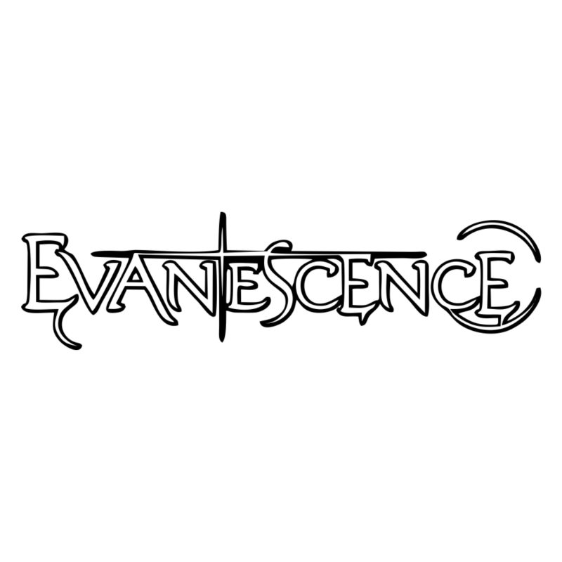Evanescence - Name Outlined - Vinyl Decal - Custom Size