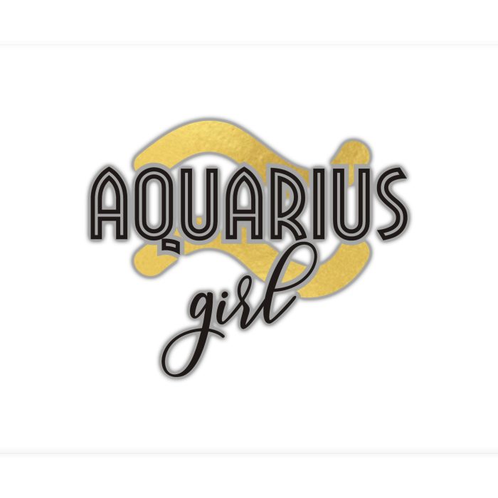 Aquarius Girl - Full Color Vinyl Decal - Custom Size
