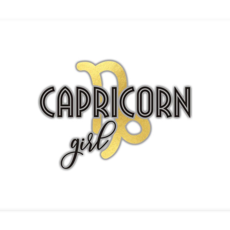 Capricorn Girl - Full Color Vinyl Decal - Custom Size