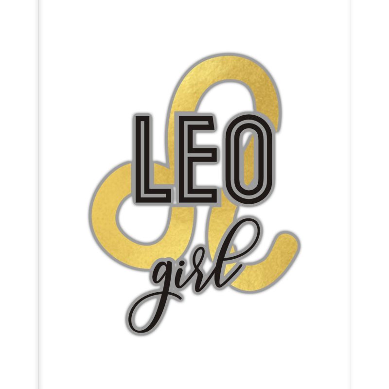 Leo Girl - Full Color Vinyl Decal - Custom Size