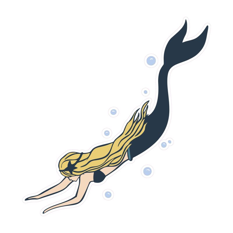 Mermaid Full Color Vinyl - Custom Size