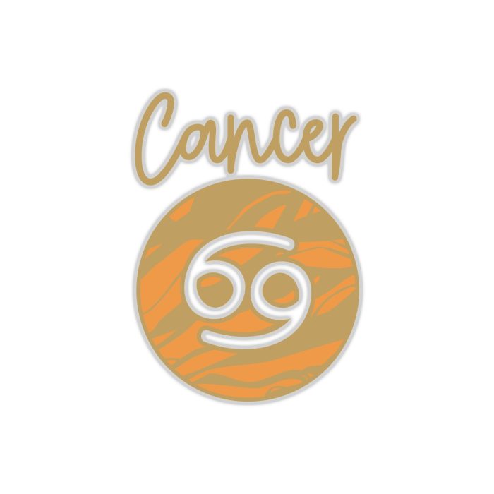 Cancer Marble - Full Color Vinyl Decal - Custom Size